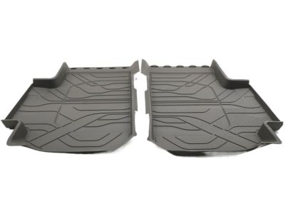 GM Second-Row Interlocking Premium All-Weather Floor Liner in Dark Atmosphere (for Models with Second-Row Captain's Chairs) 84206855
