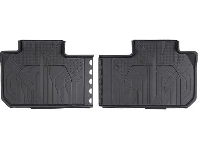 GM Second-Row Interlocking Premium All-Weather Floor Liner in Jet Black (for models with Second-Row Bench Seat) 84206857