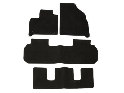 GM Third-Row Premium All-Weather Floor Liner in Jet Black (for models with Second-Row Captain's Chairs) 84206889