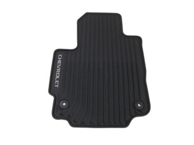 GM First-Row Premium All-Weather Floor Mats in Jet Black with Chevrolet Script 84215239