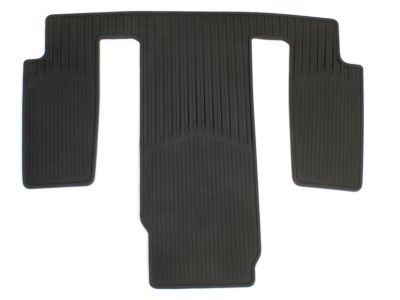 GM Third-Row One-Piece Premium All-Weather Floor Mat in Jet Black (for models with Second-Row Captain's Chairs) 84220182