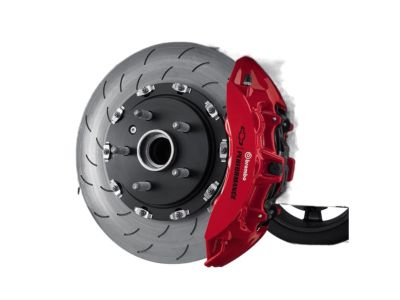 GM Front Six-Piston Brembo® Brake Upgrade System in Red 84236462