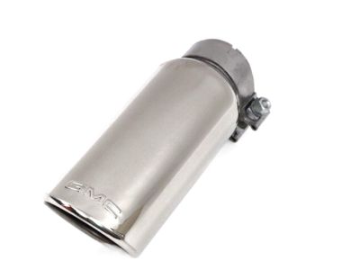 GM 4.3 and 5.3L Polished Stainless Steel Single Outlet Exhaust Tip with GMC Logo 84240386