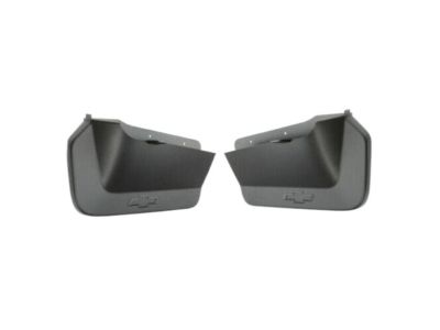 GM Rear Splash Guards in Black with Bowtie Logo 84254760