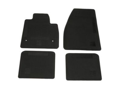 GM Front and Rear Carpeted Floor Mats in Jet Black 84257840