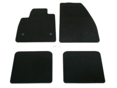 GM Front and Rear Premium Carpeted Floor Mats in Jet Black 84277861