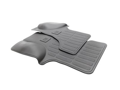 GM First-Row All-Weather Floor Mats in Black with GM Logo 84281891