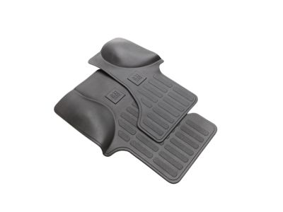 GM First-Row All-Weather Floor Mats in Black with GM Logo 84281891