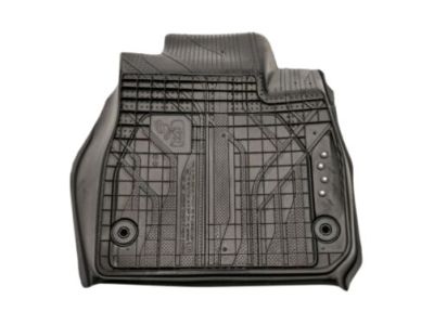 GM First- and Second-Row Premium All-Weather Floor Liners in Dark Atmosphere with Chevrolet Script 84284419