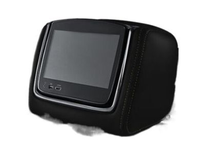 GM Rear-Seat Infotainment System in Jet Black Vinyl with Brandy Stitching 84300013