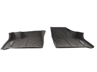 GM Front Floor Liners in Dark Atmosphere with Chevrolet Script 84331851