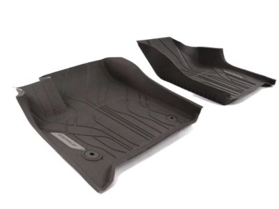 GM Front Floor Liners in Dark Atmosphere with Chevrolet Script 84331851