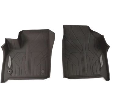 GM Front Floor Liners in Dark Atmosphere with Chevrolet Script 84331851