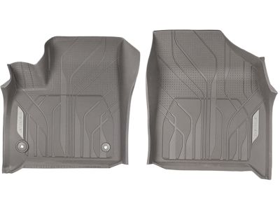 GM Front Floor Liners in Dark Atmosphere with Chevrolet Script 84331851