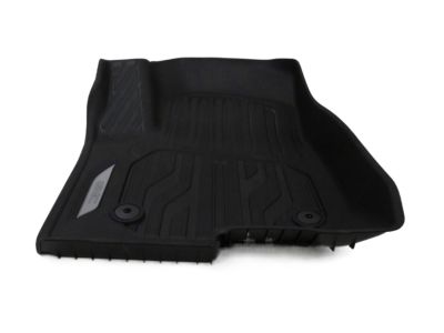 GM First-Row Premium All-Weather Floor Liners in Jet Black with GMC Logo (for Models with Center Console) 84333604