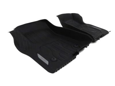 GM First-Row Premium All-Weather Floor Liners in Jet Black with GMC Logo (for Models with Center Console) 84333604