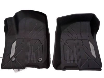 GM First-Row Premium All-Weather Floor Liners in Jet Black with Z71 Logo (for Vehicles with Center Console) 84333610