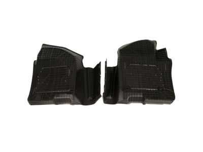 GM First-Row Interlocking Premium All-Weather Floor Liner in Very Dark Atmosphere with Z71 Logo (for Models without Center Console) 84333615