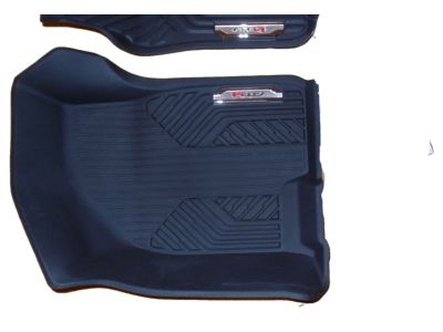 GM First-Row Premium All-Weather Floor Liners in Jet Black with AT4 Logo (for Models with Center Console) 84348121