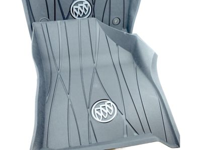 GM First-Row Premium All-Weather Floor Liners in Ebony with Buick Logo 84359483