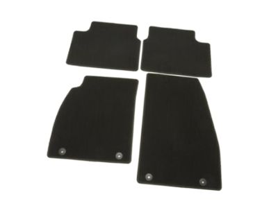 GM Front and Rear Carpeted Floor Mats in Black 84363497