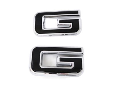 GM GMC Emblems in Black (for Vehicles with MultiPro Tailgate) 84364354