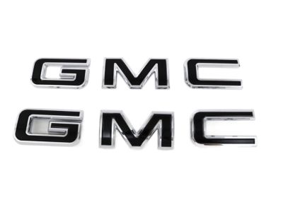 GM GMC Emblems in Black (for Vehicles with MultiPro Tailgate) 84364354