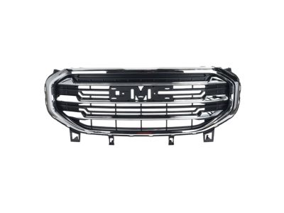 GM Grille in Black with Chrome Surround and GMC Logo (For Vehicles Without HD Surround Vision Camera) 84369022