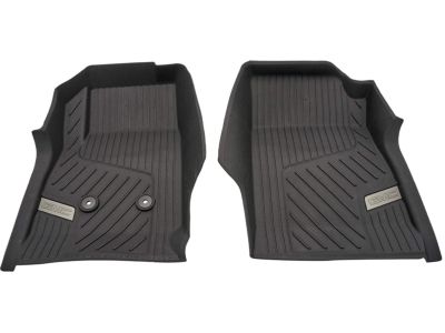 GM First-Row Premium All-Weather Floor Liners in Jet Black with GMC Logo 84370640