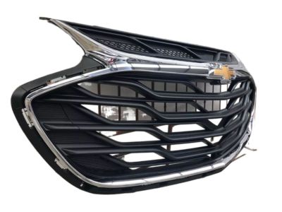 GM Grille in Mosaic Black with Chrome Surround and Bowtie Logo 84384740