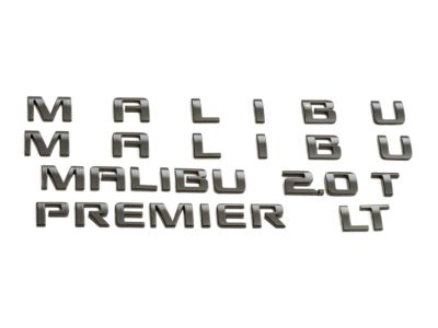 GM Malibu Emblems in Black 84411085