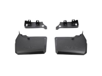 GM Rear Splash Guards in Black with GMC Logo 84420656