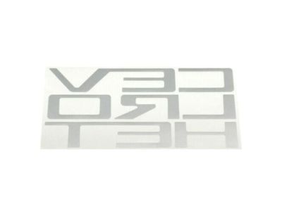 GM CHEVROLET Tailgate Lettering Decal in Silver Vinyl 84425985