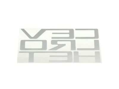 GM Tailgate Lettering Decal in Silver Vinyl 84425985