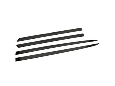 GM Crew Cab Door Moldings in Black 84471219