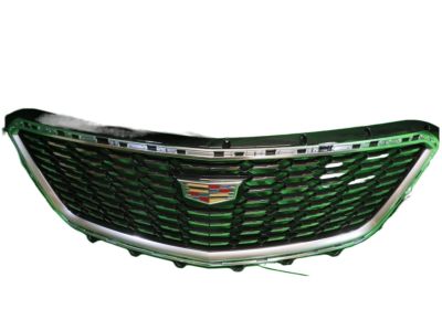 GM Grille in Galvano Silver Mesh with Galvano Silver Surround and Cadillac Logo 84504259