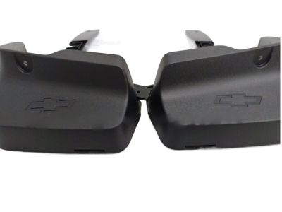 GM Rear Splash Guards in Black with Bowtie Logo 84518206