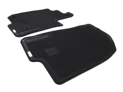 GM Crew Cab First- and Second-Row Carpeted Floor Mats in Jet Black with Chevrolet Script 84519743