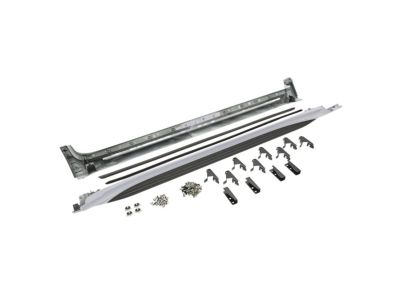 GM Molded Assist Steps in Silver Ice Metallic with Black Step Pad 84526410