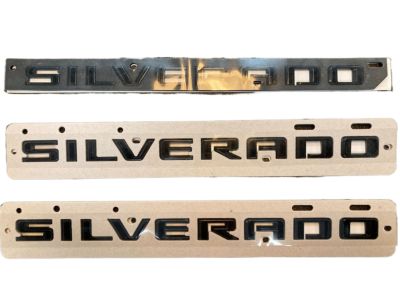 GM Silverado LT Emblems in Black 84557433