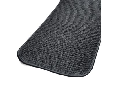 GM Second-Row One-Piece Premium Carpeted Floor Mat in Black with Black Binding 84576672