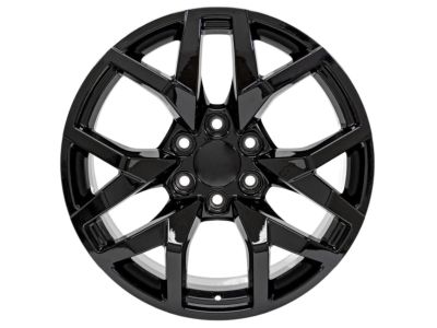 GM 20x9-Inch Aluminum Multi-Spoke Wheel in High Gloss Black 84582671