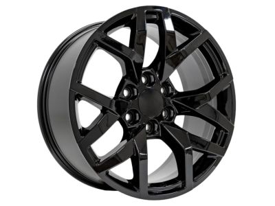 GM 20x9-Inch Aluminum Multi-Spoke Wheel in High Gloss Black 84582671