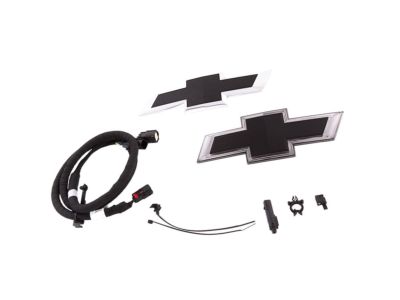 GM Front Illuminated Bowtie Emblem in Black (For vehicles with HID Headlamps) 84602080
