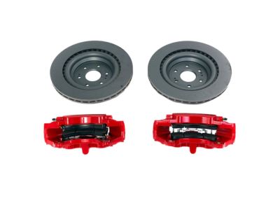 GM Front Six-Piston Brembo Brake Upgrade System in Red 84610131