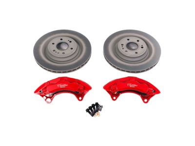 GM Front Six-Piston Brembo Brake Upgrade System in Red 84610131