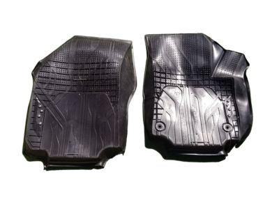 GM First-Row Premium All-Weather Floor Liner in Jet Black with Chevrolet Script 84639808