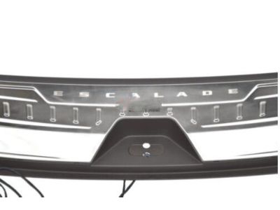 GM Illuminated Cargo Sill Plate in Very Dark Atmosphere with Escalade Script 84645320