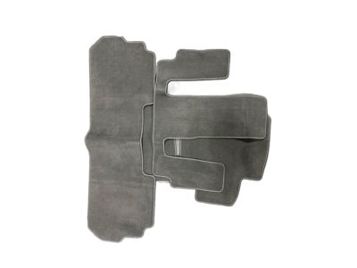 GM First-, Second- and Third-Row Carpeted Floor Mats in Jet Black (For Models with Second-Row Captain's Chairs) 84664078