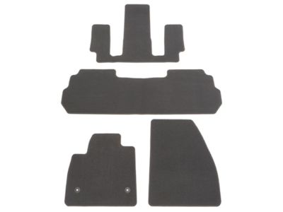 GM First-, Second- and Third-Row Carpeted Floor Mats in Dark Titanium (For Models with Second-Row Bench Seat) 84664086